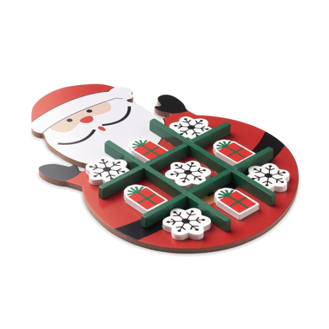 Christmas wooden tic tac toe