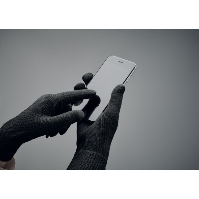 Gants tricotés en RPET