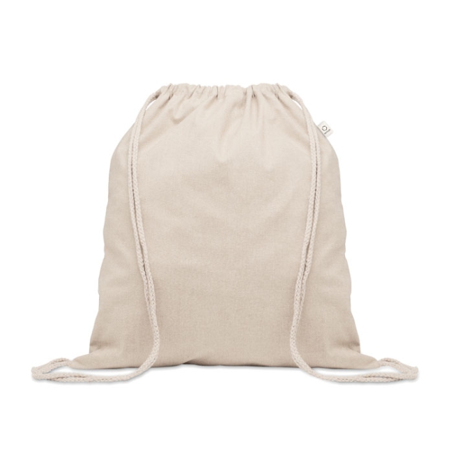 Recycled cotton drawstring bag