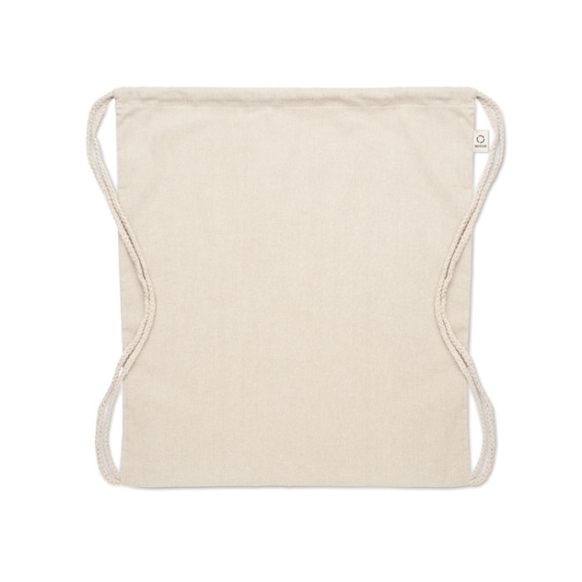 Recycled cotton drawstring bag