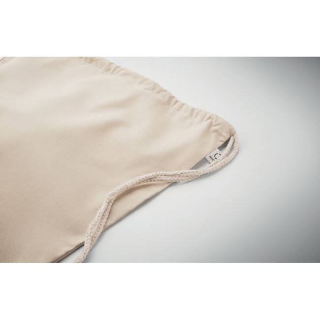 Recycled cotton drawstring bag