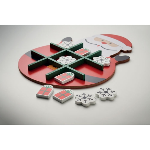 Christmas wooden tic tac toe