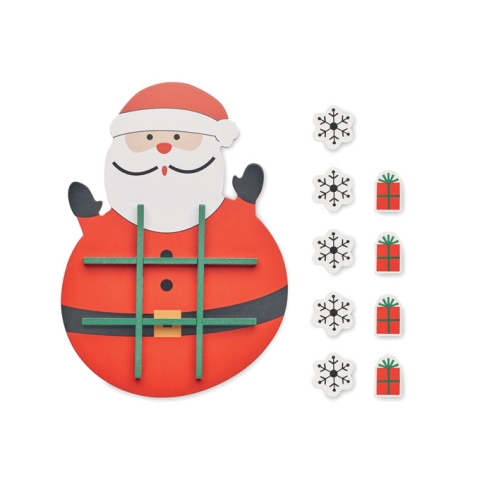 Christmas wooden tic tac toe