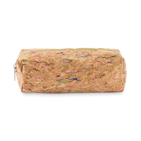 Coloured cork pencil case