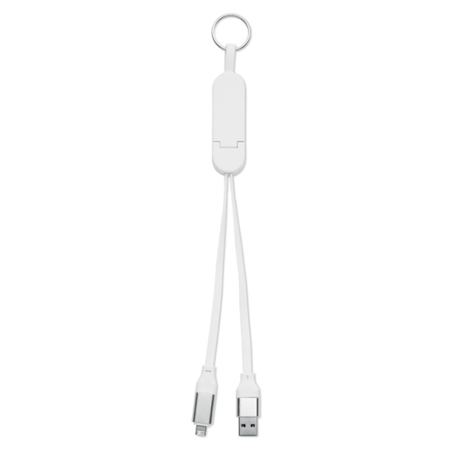 60W cable keyring recycled ABS