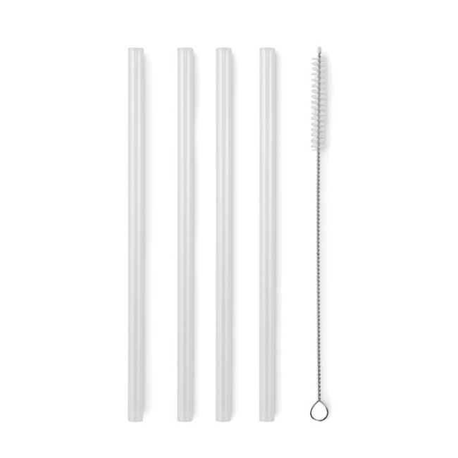 4 pailles verre réutilisables