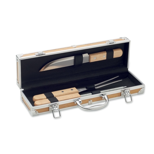 Ustensiles BBQ en acier inox.