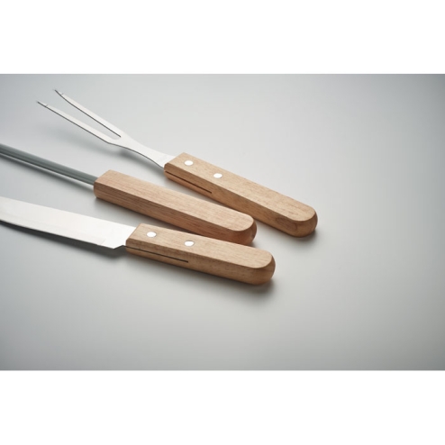 Ustensiles BBQ en acier inox.