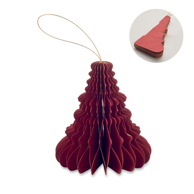 Christmas paper tree hanger