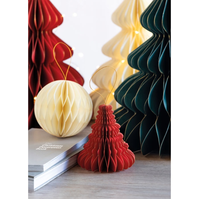 Christmas paper tree hanger