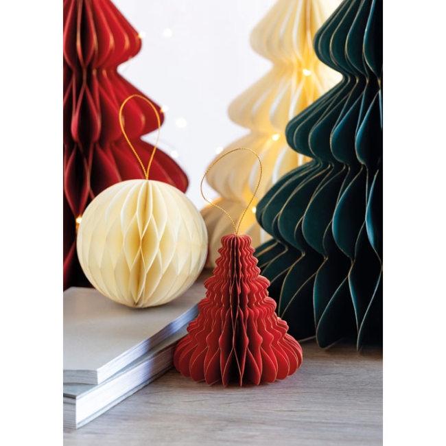 Christmas paper tree hanger