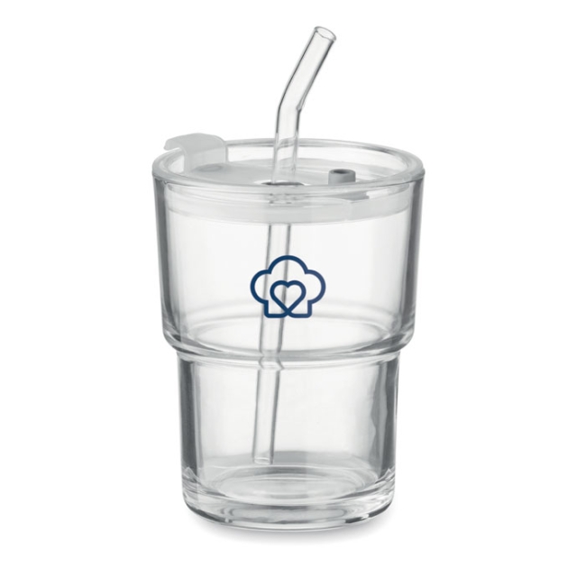 Gobelet verre et paille 400ml