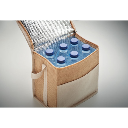 Sac isotherme toile et jute 3L