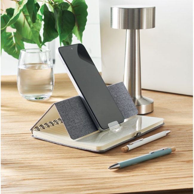 Cahier A5 support de téléphone