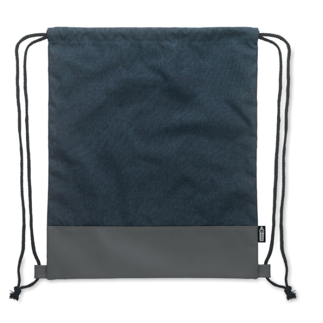 RPET PU drawstring bag 2 tone