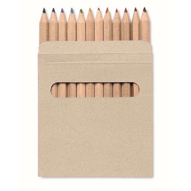 12 coloured pencils set