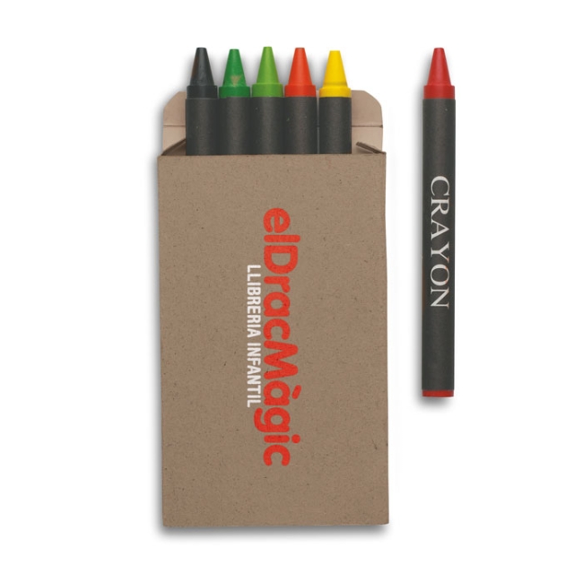 Etui 6 crayons cire