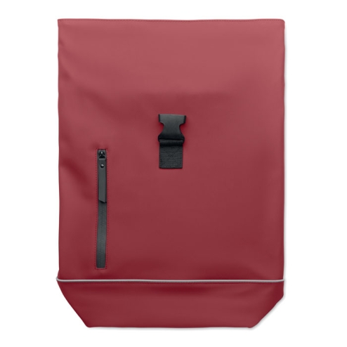Laptop 15" roll top PU backpack