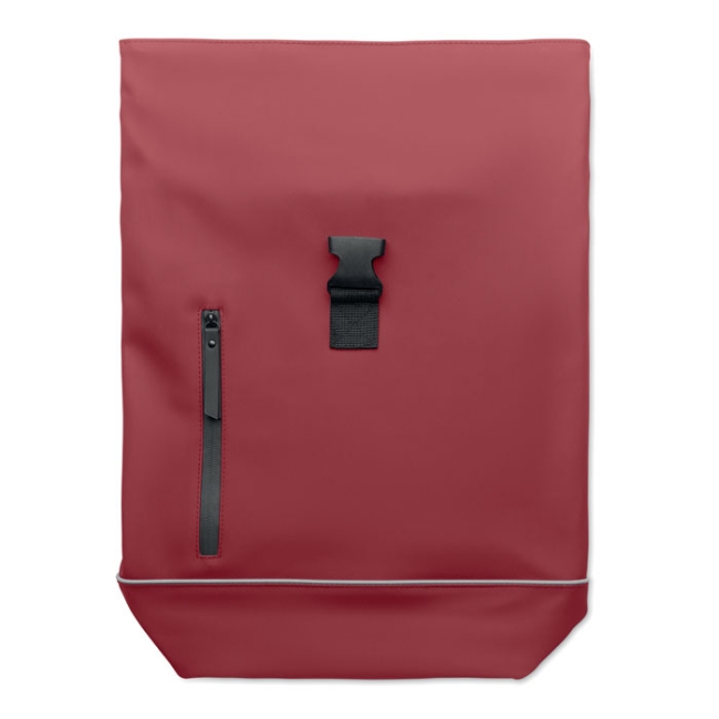 Laptop 15" roll top PU backpack