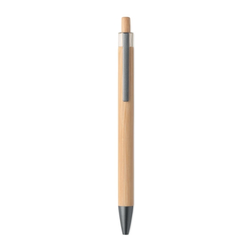 Push button bamboo pen