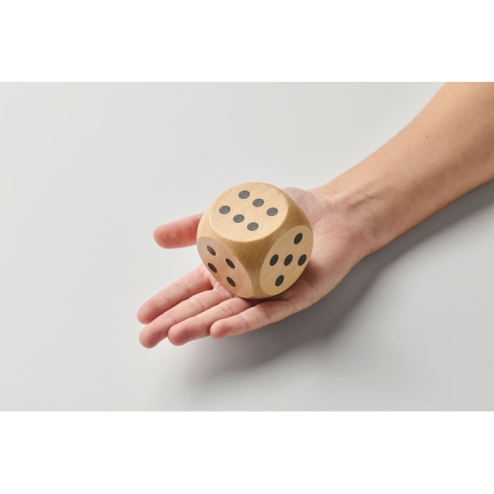 Schima wooden dice 5cm dia