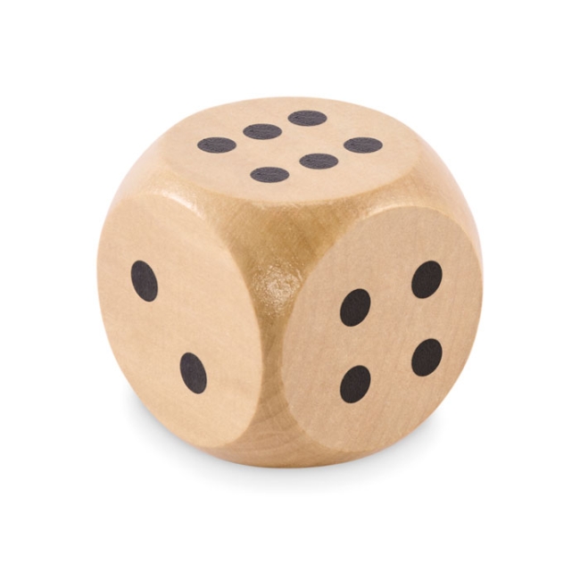 Schima wooden dice 5cm dia