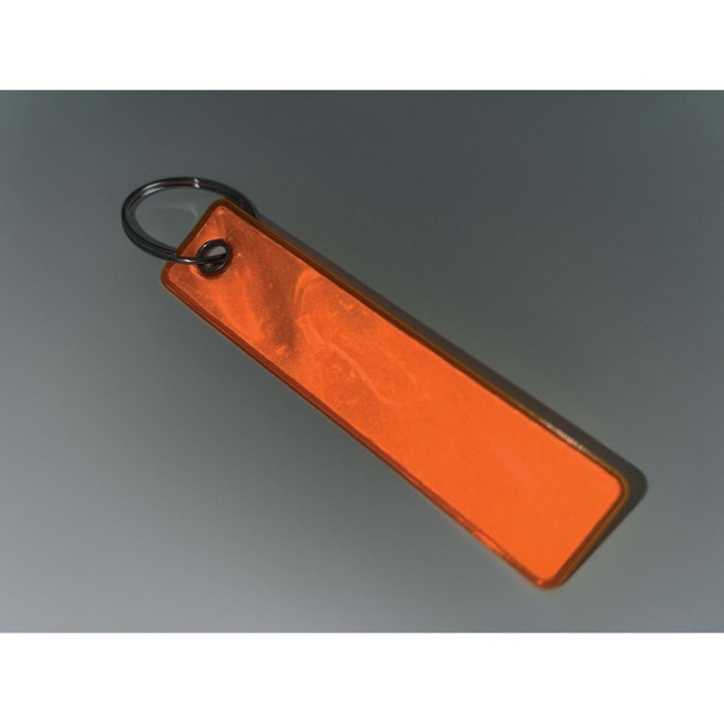 Reflective key ring in PVC