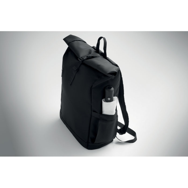 Rolltop laptop rucksack 600D