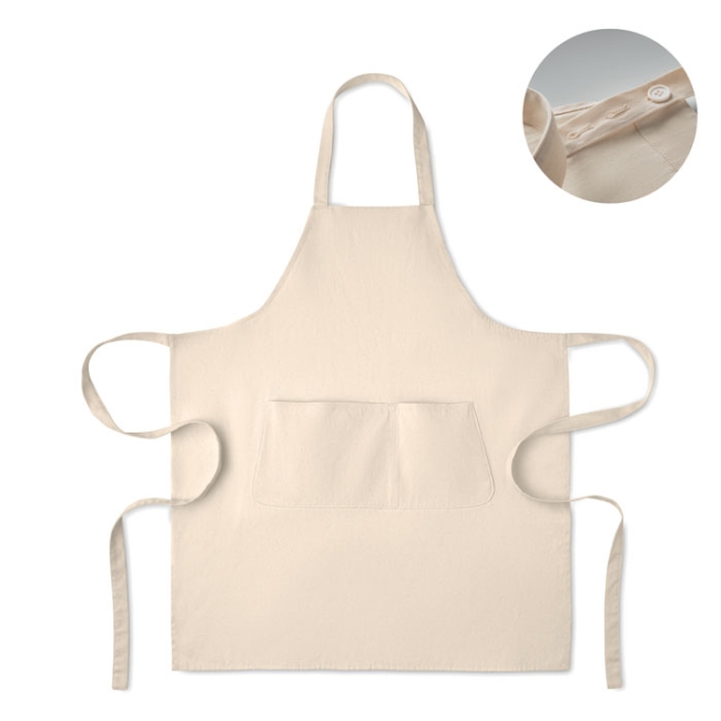 Organic cotton apron 240 gr/m²